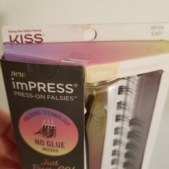 ✅KISS imPRESS Press-On Falsies Eyelash Clusters Kit, Naturak, Black, 17 Clusters - Picture 5 of 9